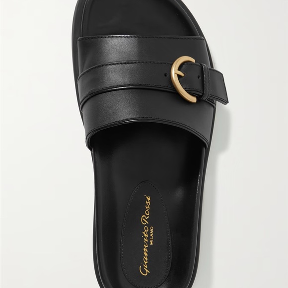 GIANVITO ROSSI
Bilbao buckled leather slides - Picture 3 of 5